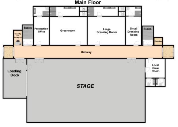 Large Venue Backstage Layout 