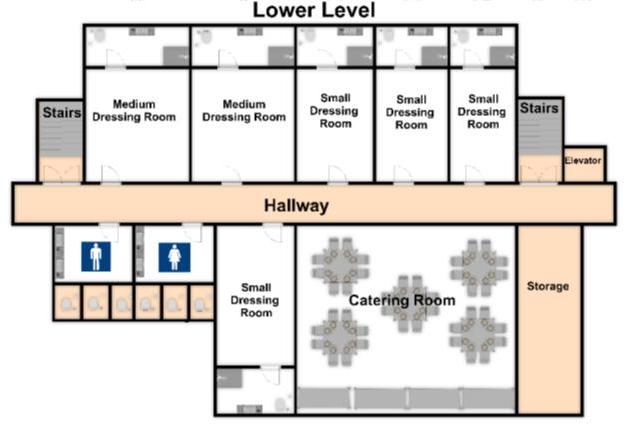 Large Venue Backstage Layout 