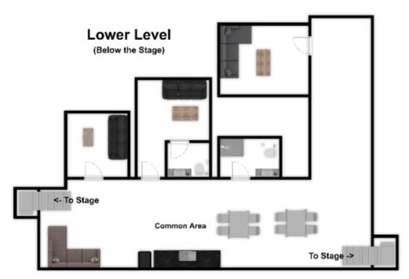 Medium Venue Backstage Layout 